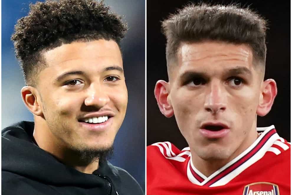 Jadon Sancho (left) and Lucas Torreira could be on the move