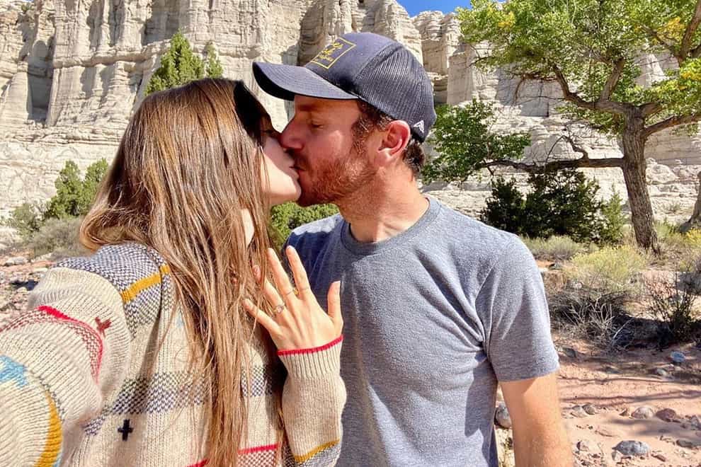 Collins is engaged to her partner McDowell
