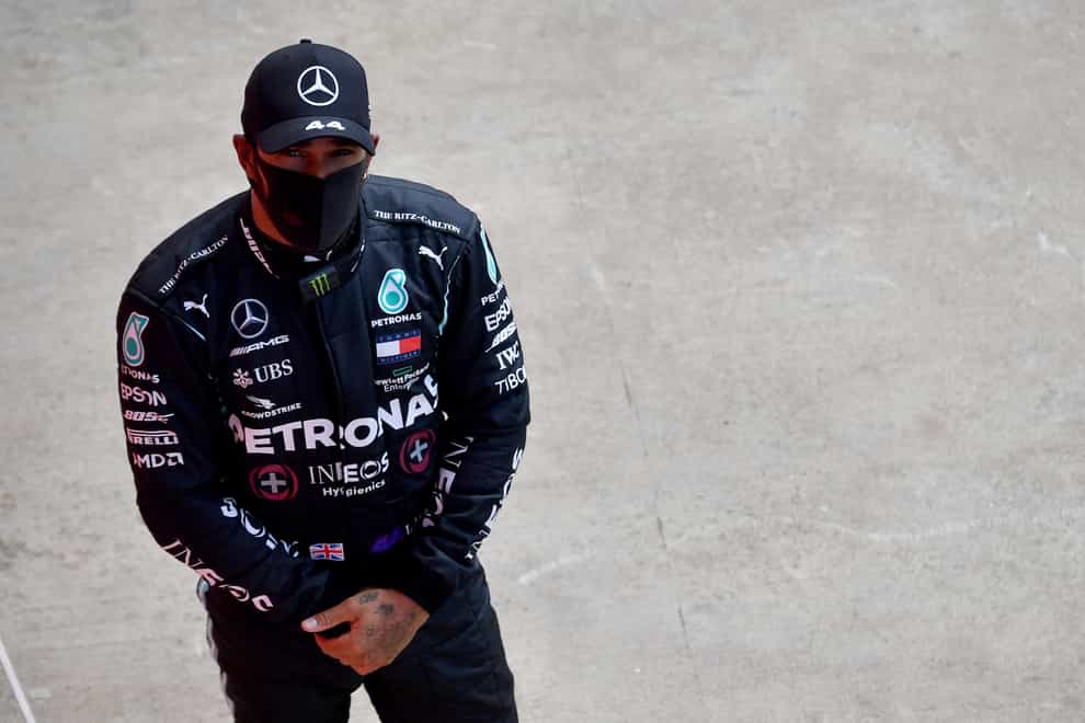 Lewis Hamilton survived a scare to qualify on pole