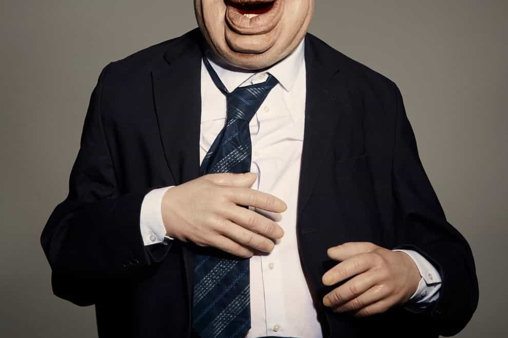 The Spitting Image puppet of Prime Minister Boris Johnson