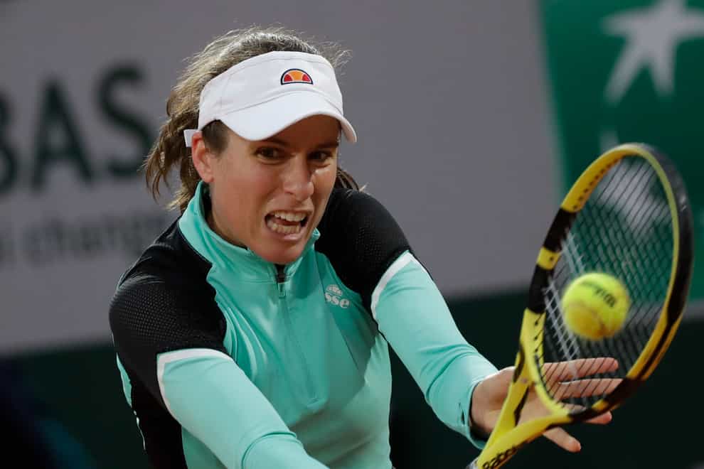 Johanna Konta was beaten by Coco Gauff at the French Open