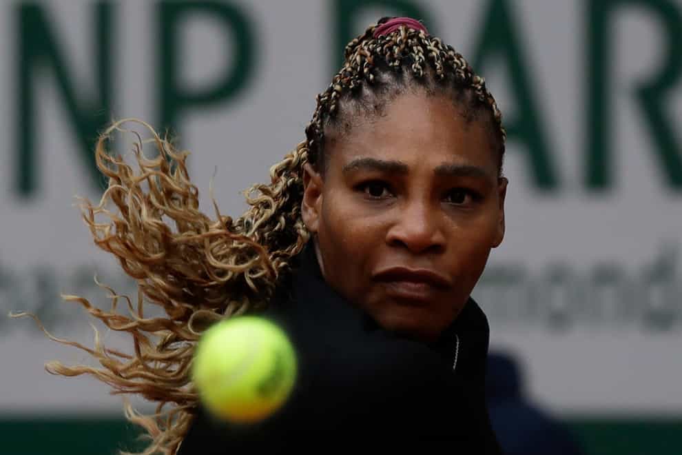 Serena Williams was unhappy with her first-set performance against Kristie Ahn