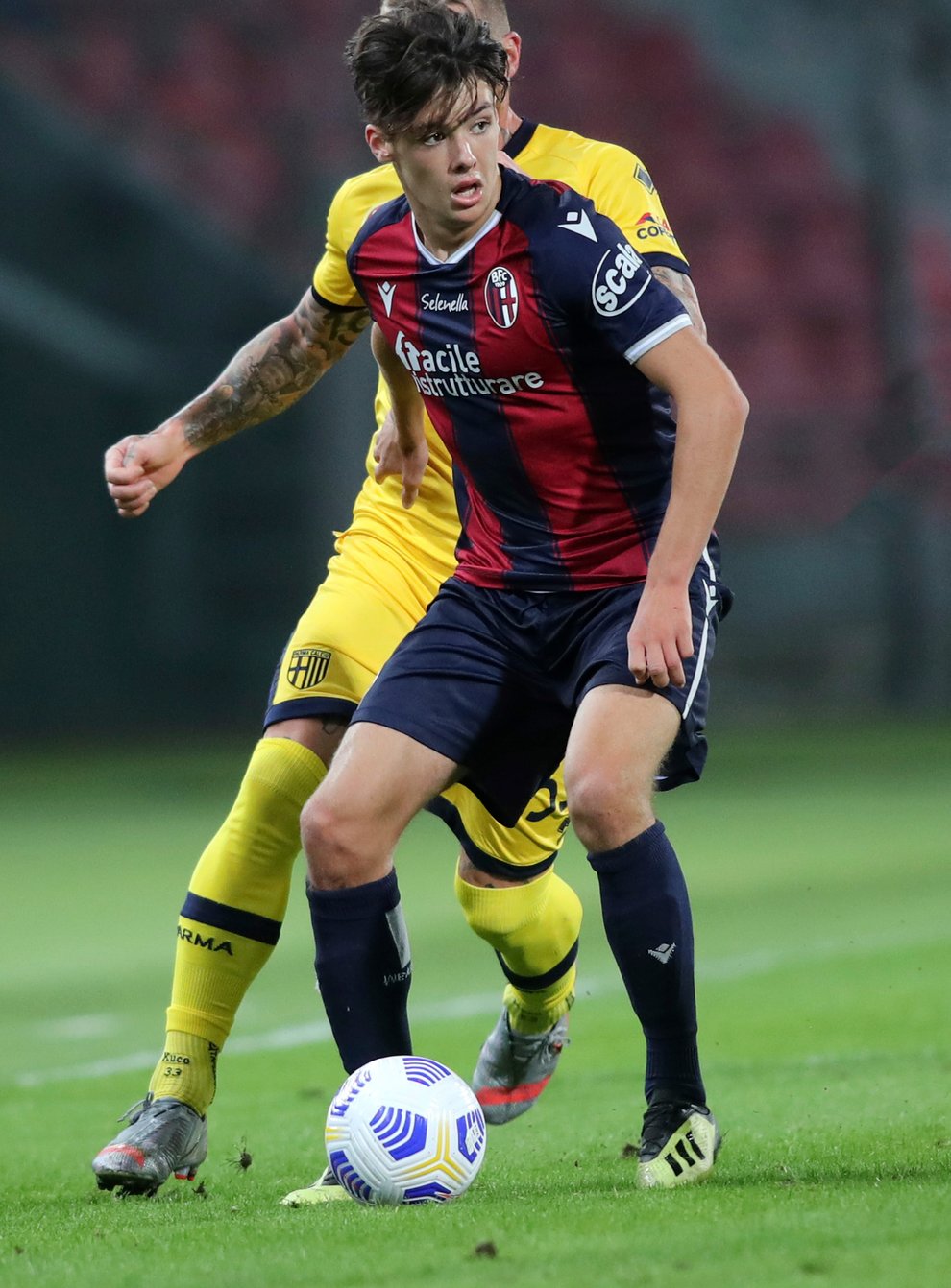 Former Hearts youngster Aaron Hickey made his debut for Bologna on Monday