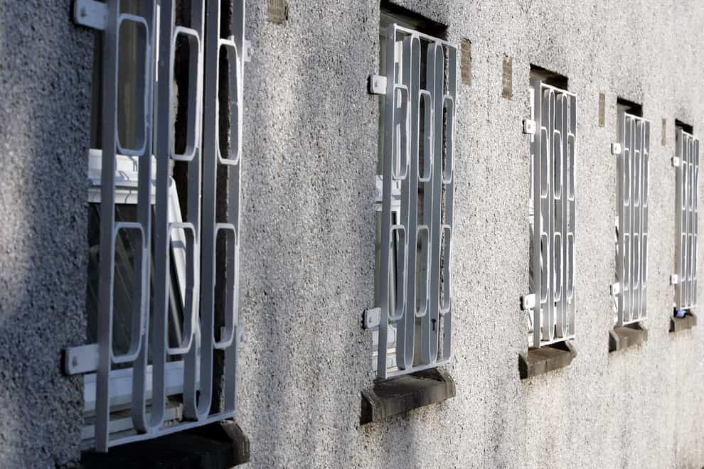 Cell windows at a prison (Andrew MIlligan/PA)