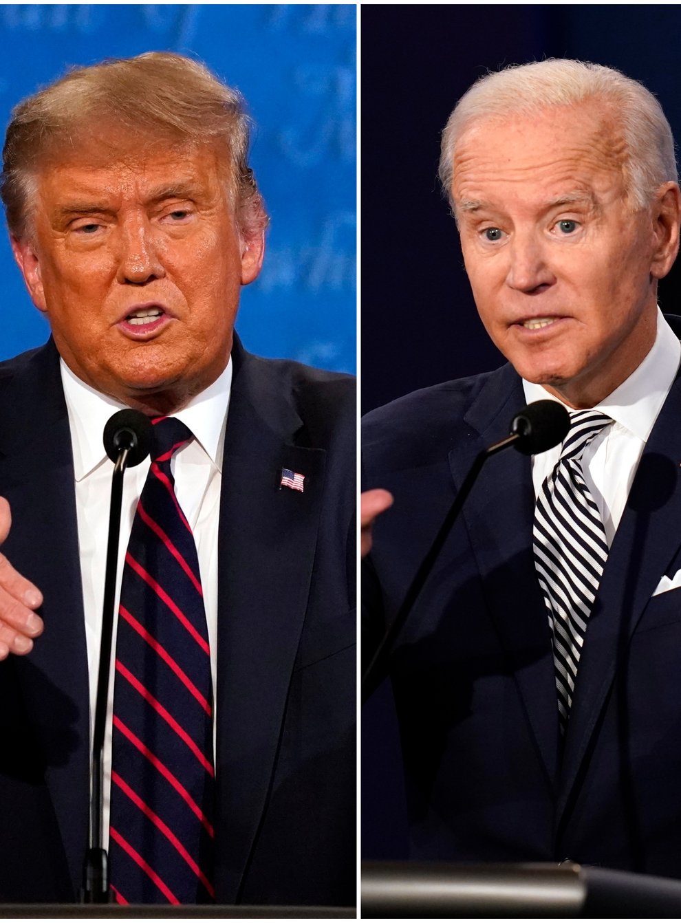 Donald Trump and Joe Biden (Julio Cortez/Patrick Semansky/AP))
