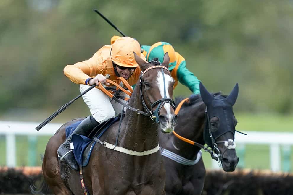 Robbie Dunne and Leroy Leroy on their way to victory at Huntingdon