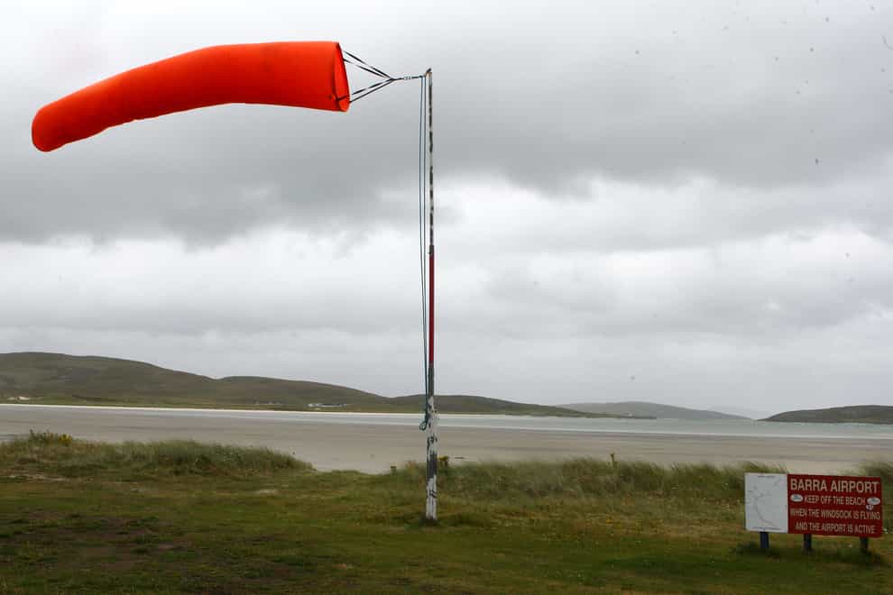 A wind sock (Andrew Milligan/PA)