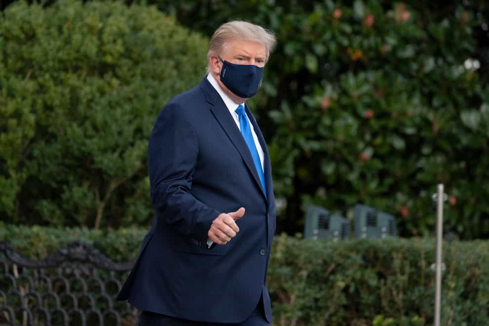 President Donald Trump was taken to hospital on Friday