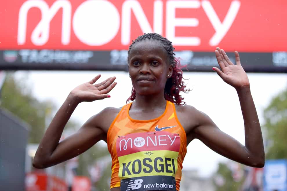 Brigid Kosgei defended her London Marathon title