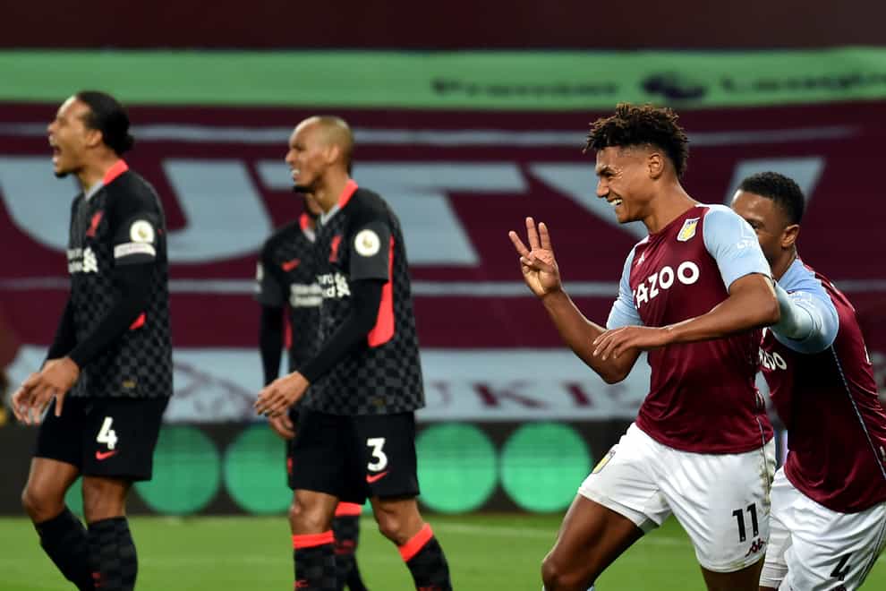 Aston Villa stunned Liverpool (Rui Vieira/PA)