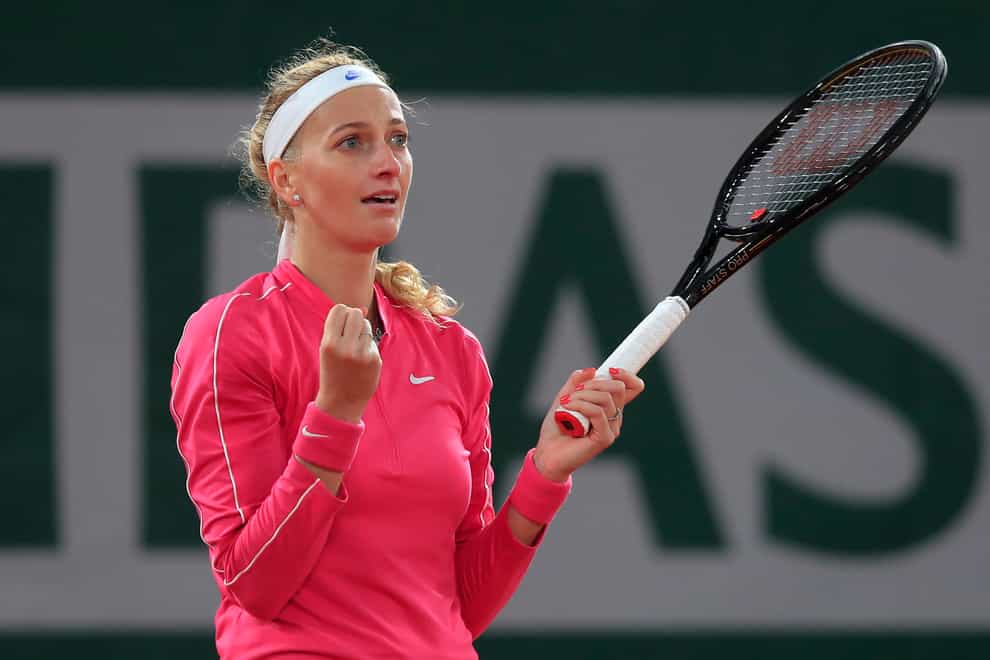 Petra Kvitova was close to tears after she made it through to the French Open quarter-final
