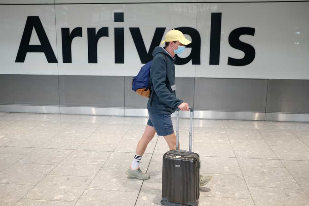 A taskforce to develop a coronavirus testing system for travellers arriving in the UK has been unveiled by the Government (Andrew Matthews/PA)