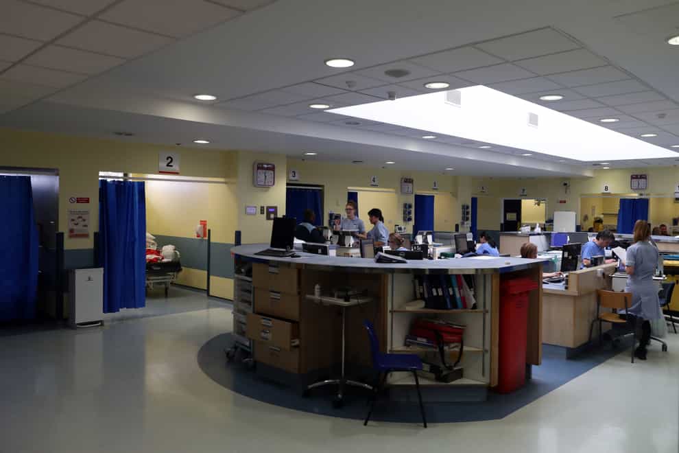 General view of the accident and emergency department at Kingston Hospital (Steve Parsons/PA)