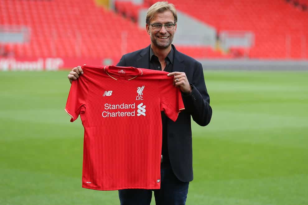 Jurgen Klopp was celebrating his fifth anniversary as Liverpool boss