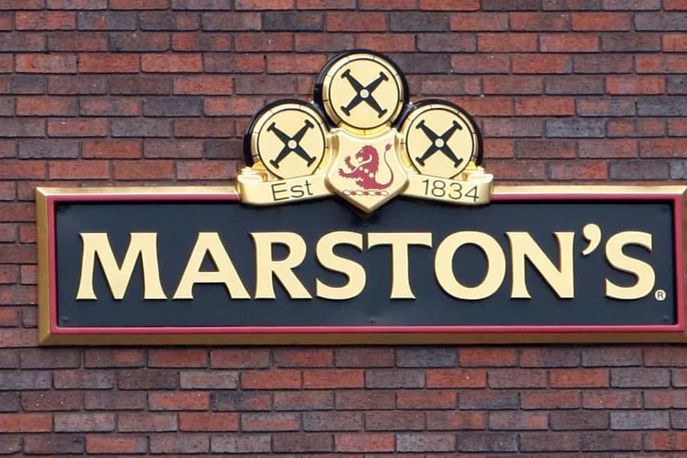 A Marston’s brewery sign