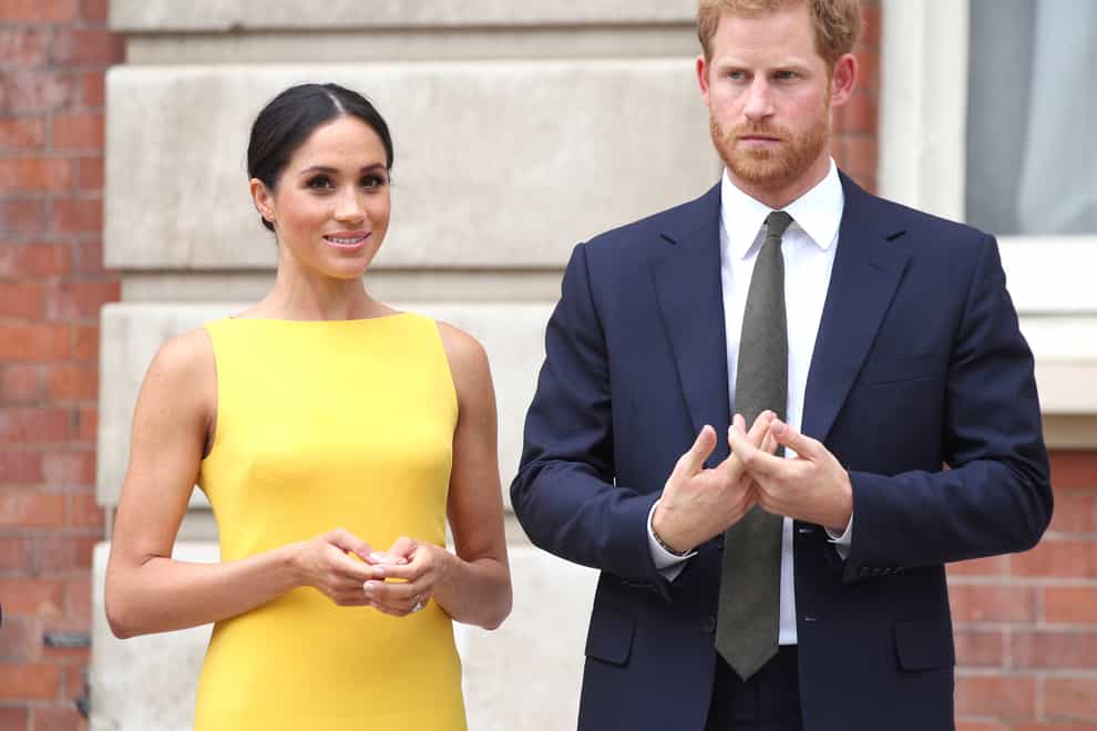 The Duke and Duchess of Sussex have appeared on a podcast to mark World Mental Health Day. Yui Mok/PA Wire