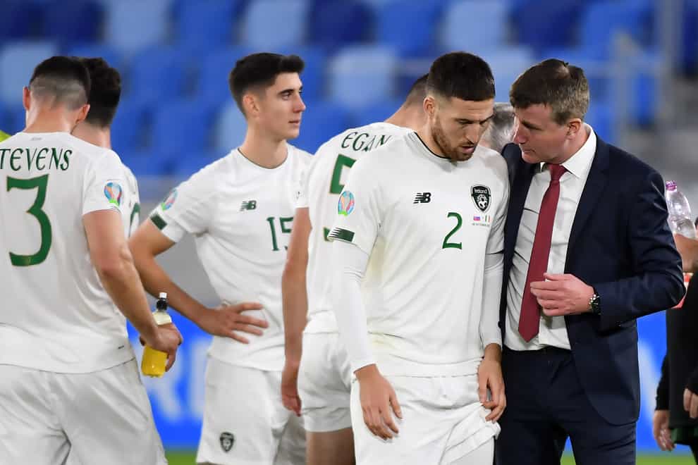 Republic of Ireland manager Stephen Kenny was forced into a late reshuffle in Bratislava