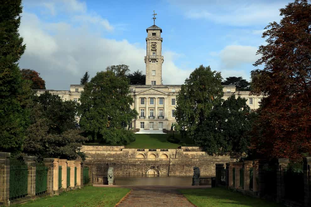 Nottingham University (Mike Egerton/PA)