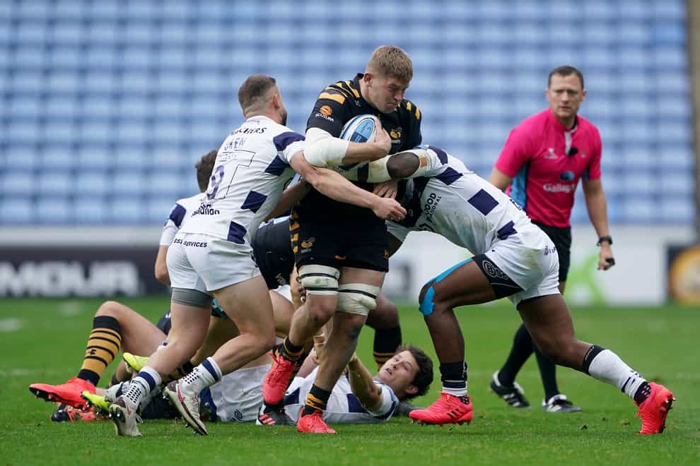 Wasps’ Jack Willis, centre, has been tipped for the top