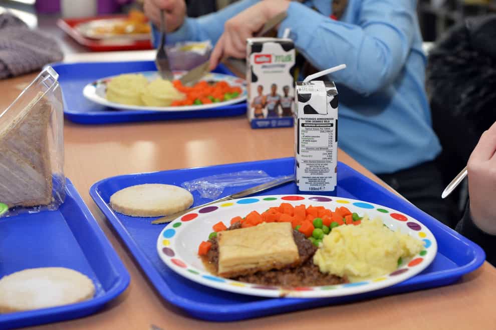 Children eating school meals (Jacqui Bradley/North Lanarkshire/PA)