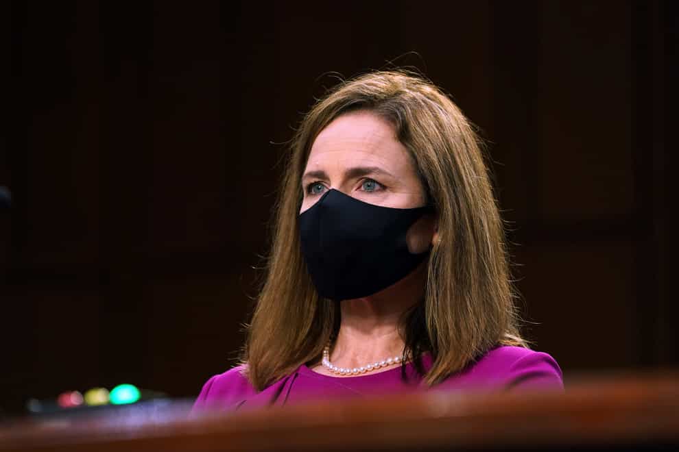 nominee Amy Coney Barrett during her Senate Judiciary Committee confirmation hearing