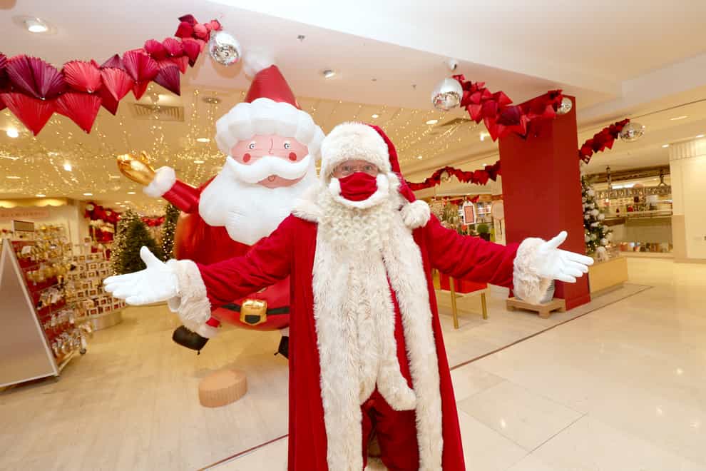 Father Christmas at the launch of the Selfridges Christmas shop