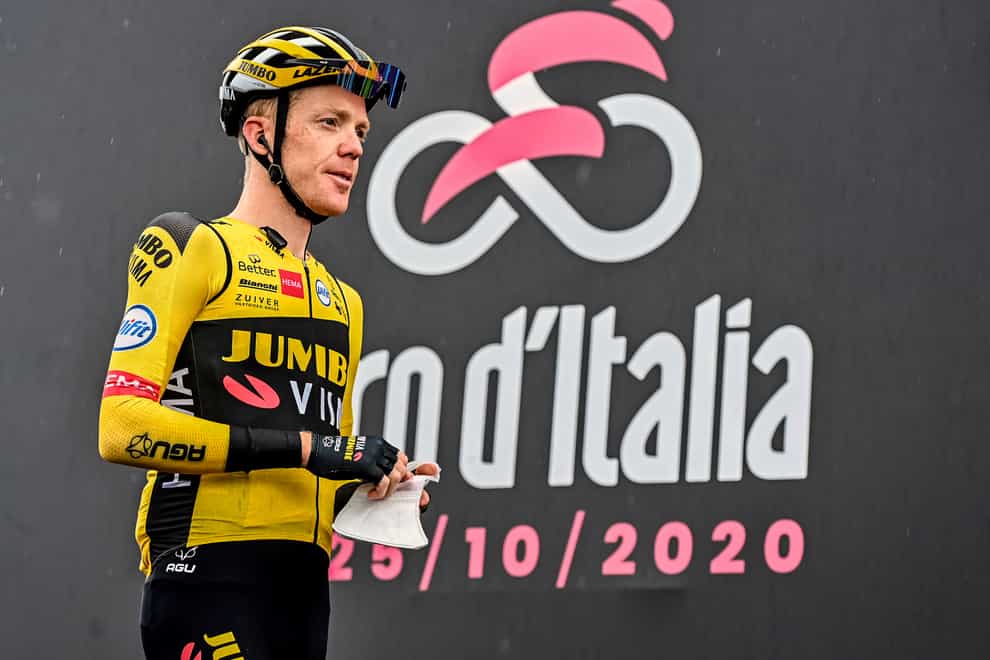 Steven Kruijswijk was one of two riders to test positive for coronavirus during the rest day