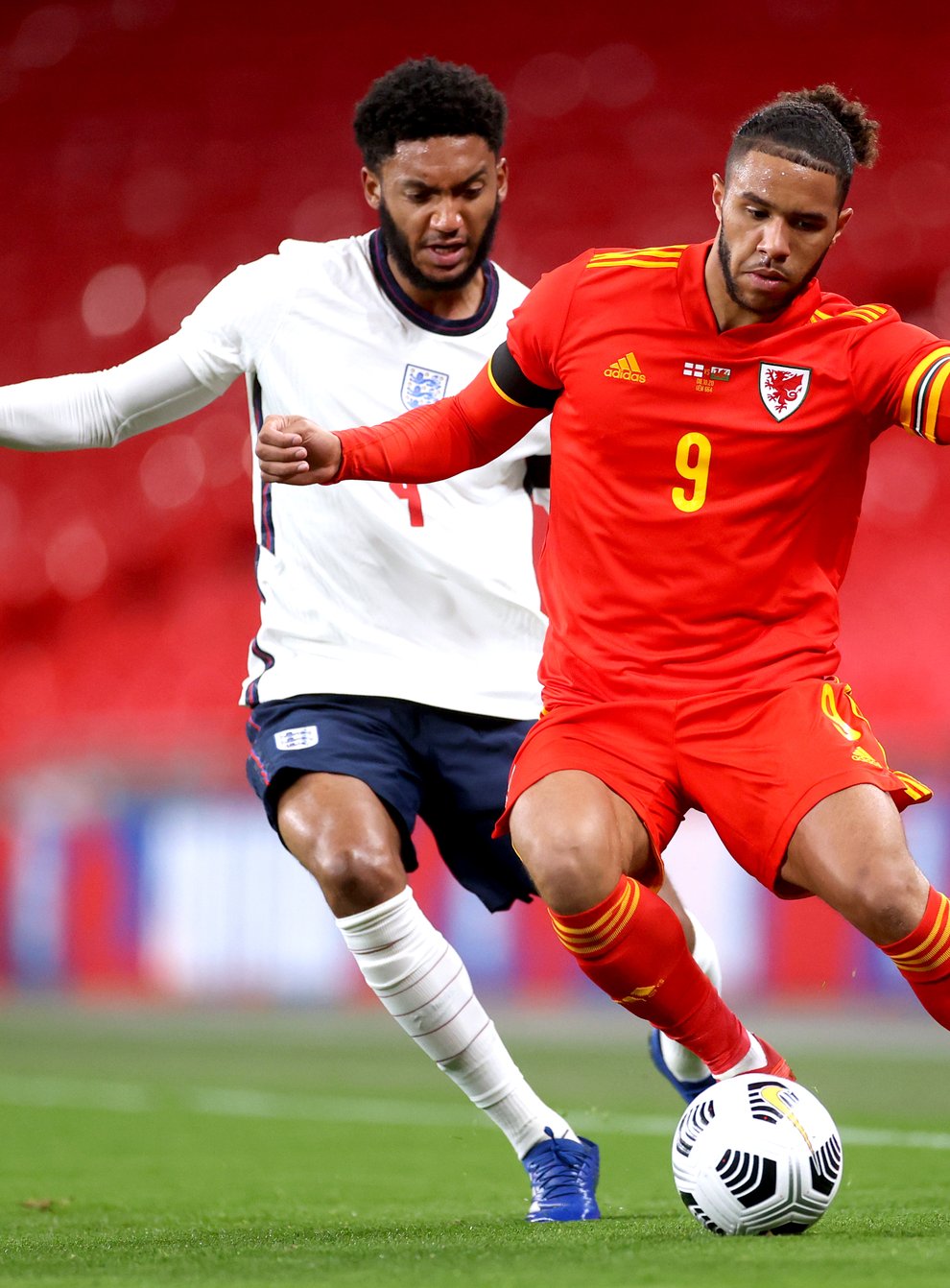Leeds striker Tyler Roberts, right, is set to lead the Wales attack against Bulgaria in Sofia