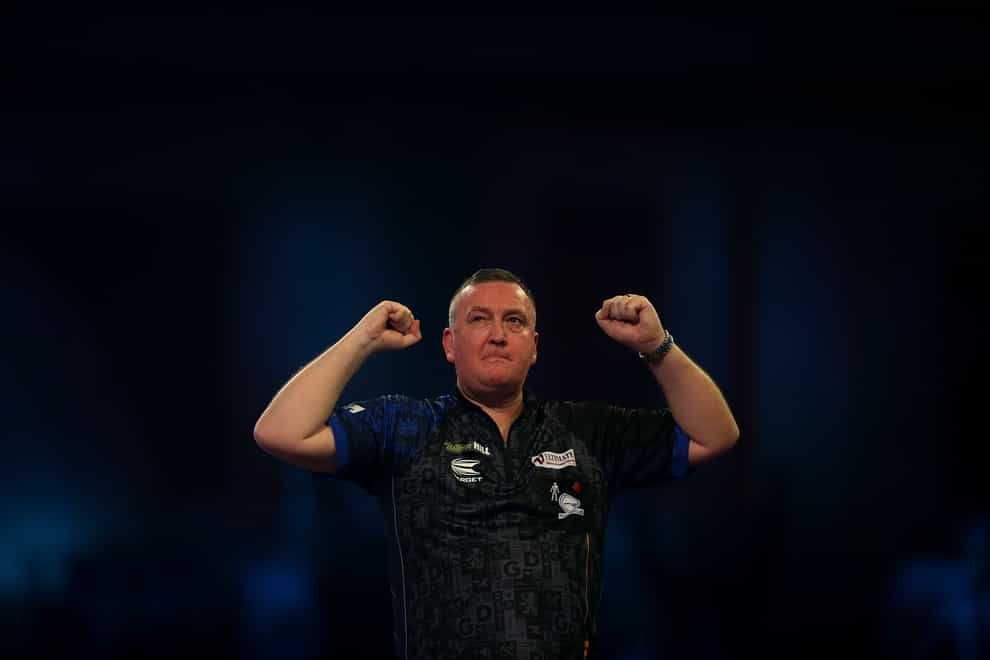 Glen Durrant collected his first piece of PDC silverware (Steven Paston/PA)
