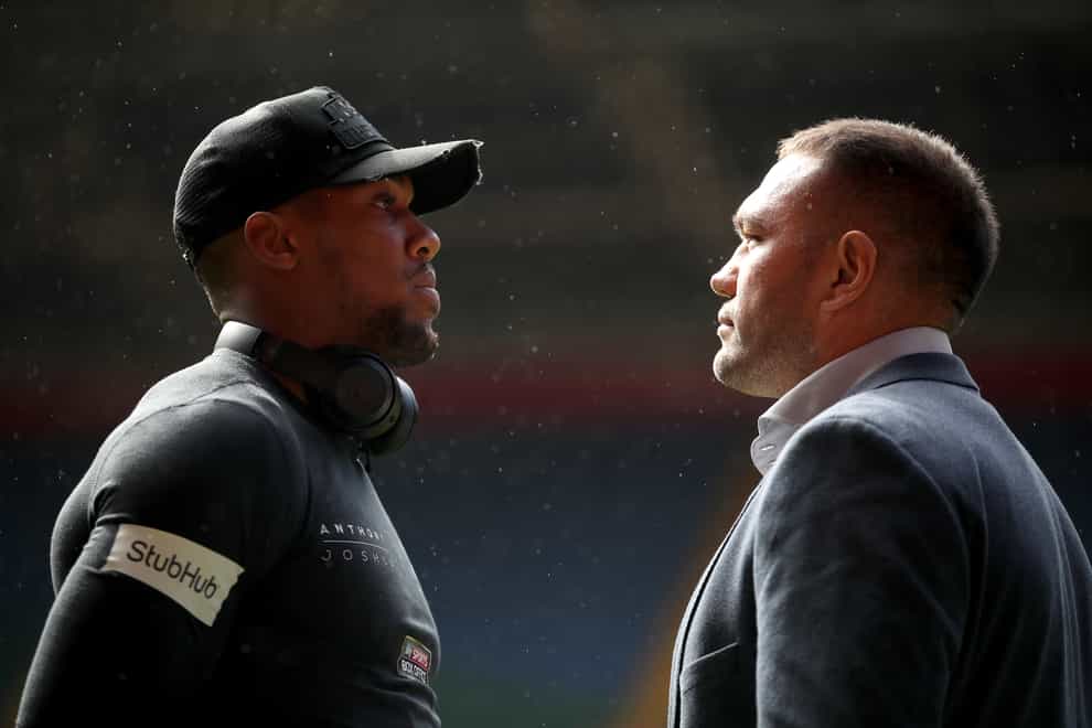 Anthony Joshua (left) and Kubrat Pulev are finally set to face each other in the ring