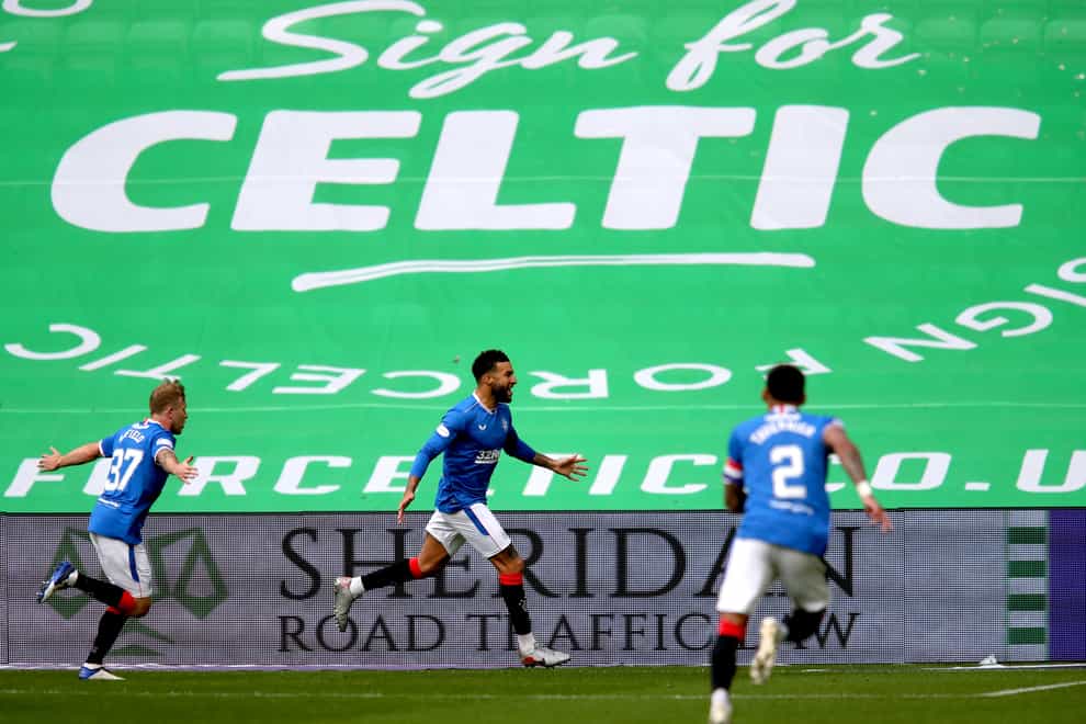 Connor Goldson netted twice at Celtic Park