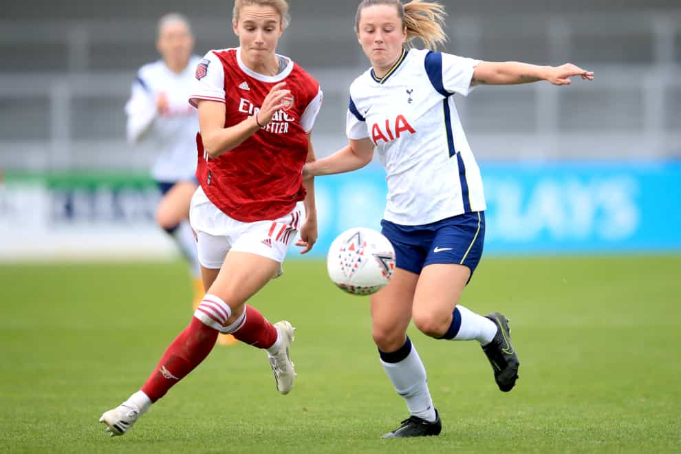 Miedema scored a hat-trick in the north London derby