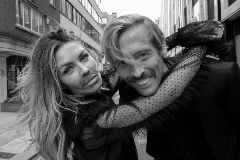 Crouch announced his plan to get involved in Movember with a humorous photo alongside wife Abbey Clancy
