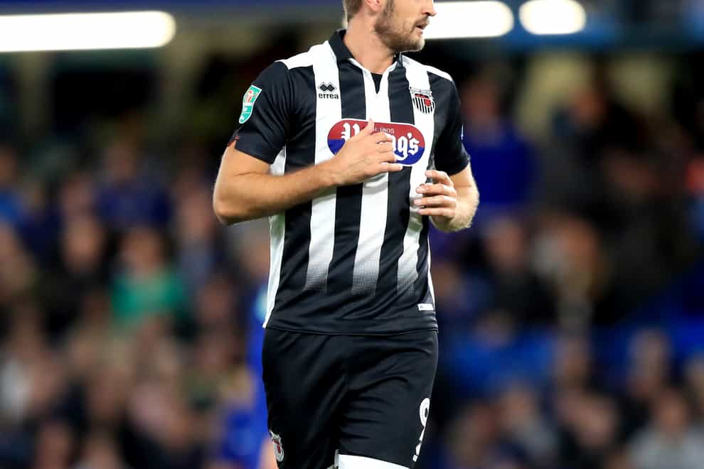 Grimsby striker James Hanson has been struggling with a calf problem