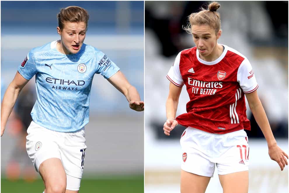 Manchester City's Ellen White and Arsenal's Vivianne Miedema are two of the leading strikers in the Women's Super League