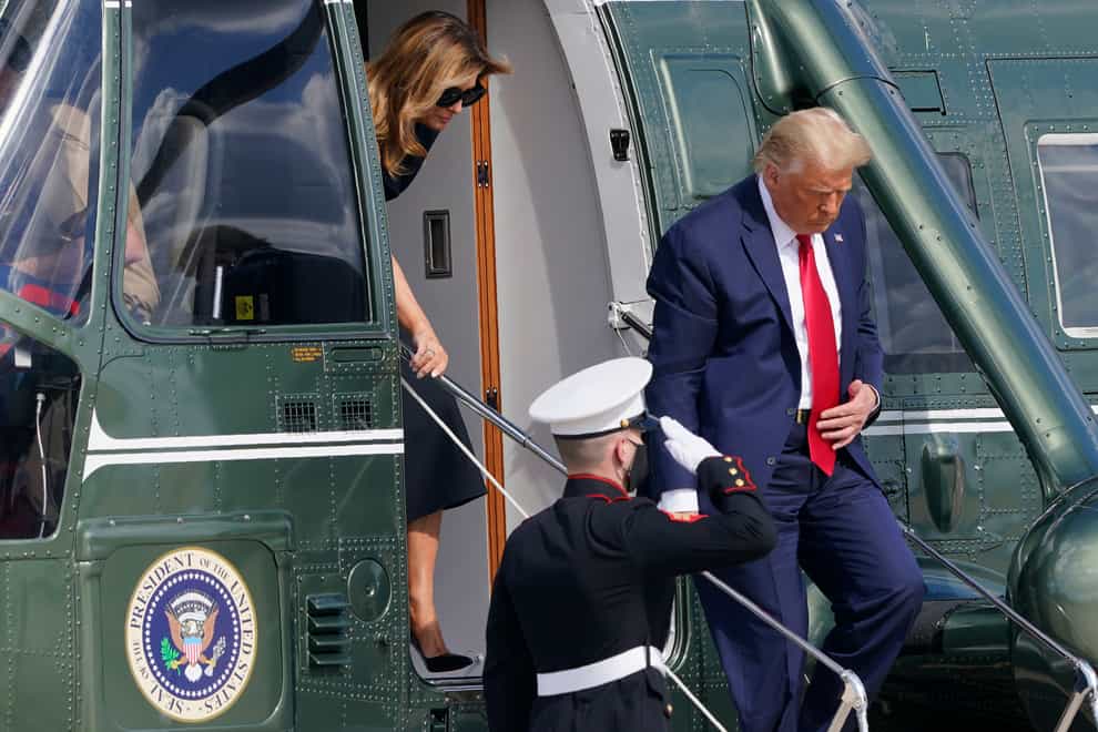 President Donald Trump and first lady Melania Trump (Susan Walsh/AP)