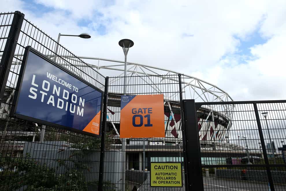 The gates of the London Stadium remain locked