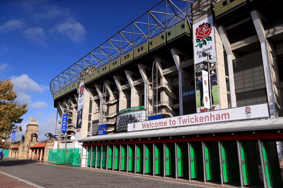 The match was due to take place at Twickenham