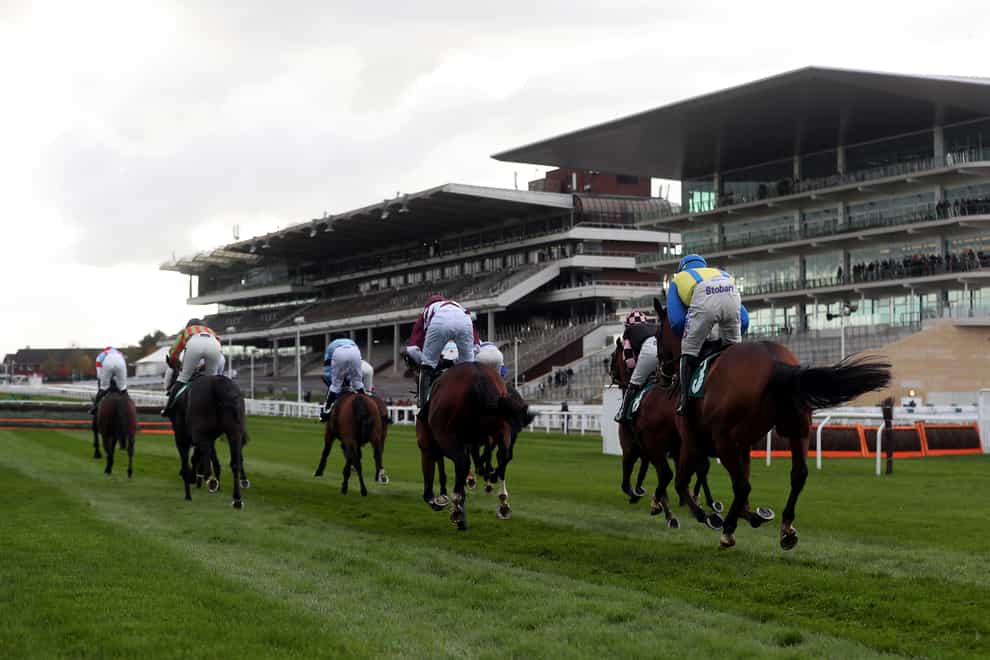 Runners were back at Cheltenham - but the stands were empty