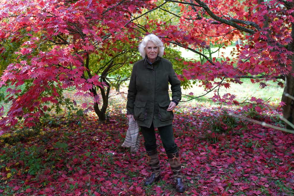 The Duchess of Cornwall during a visit to Westonbirt, the National Arboretum in Gloucestershire