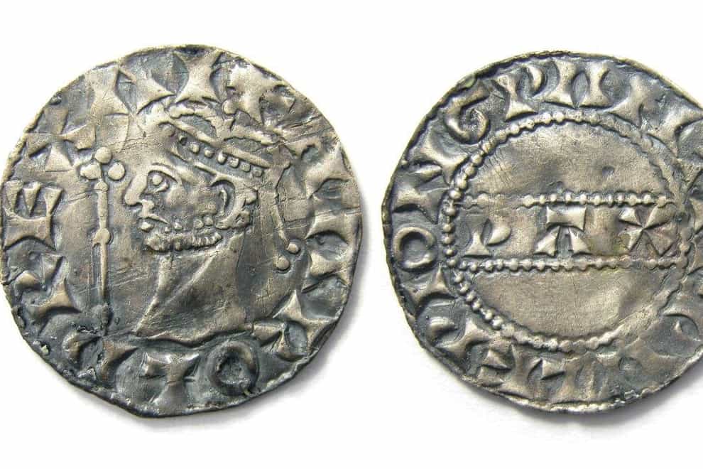 The Harold II silver penny found by Reece Pickering in Norfolk
