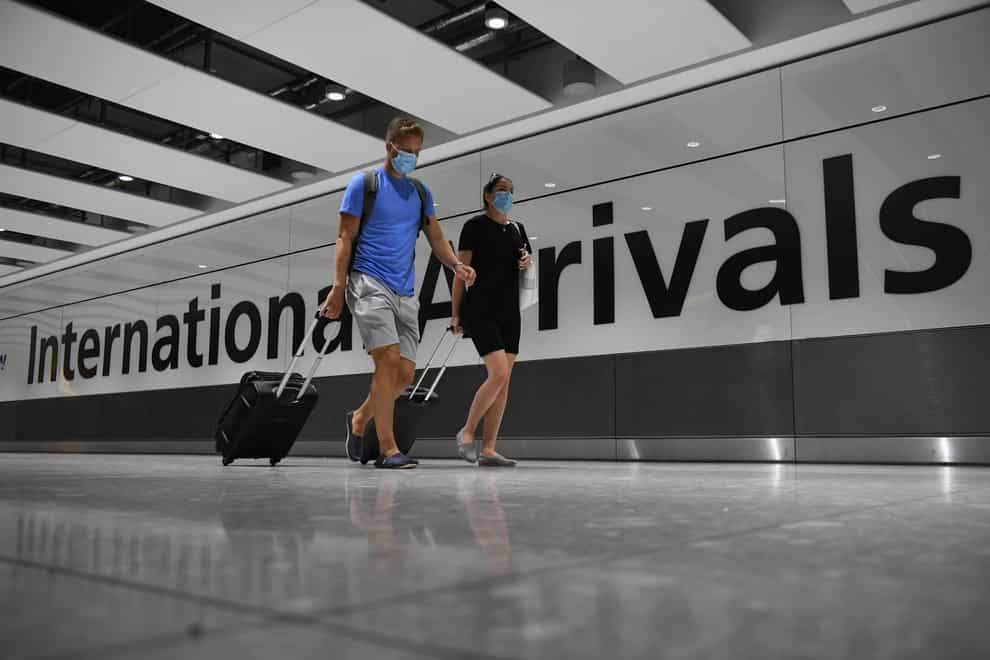 Passengers arrive at Heathrow