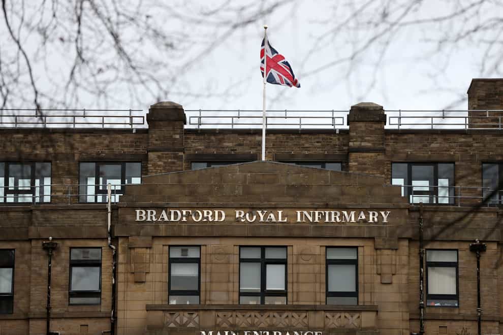 Bradford Royal Infirmary in Bradford (Lynne Cameron/PA)