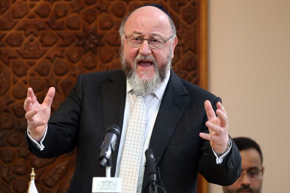 Chief Rabbi Ephraim Mirvis (Jonathan Brady/PA)