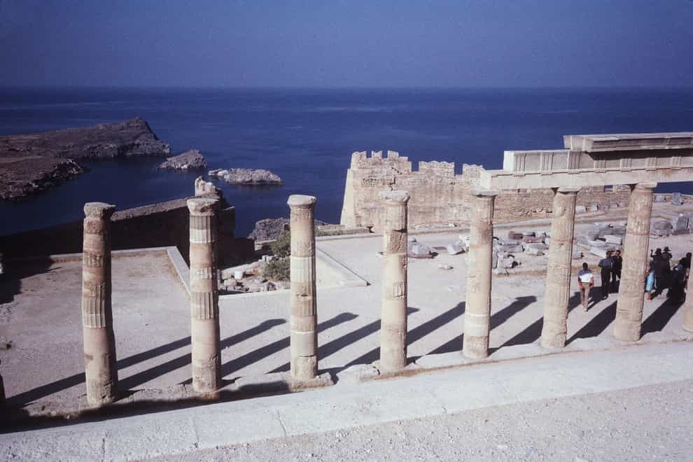 The Temple of Athena in Lindos, Rhodes