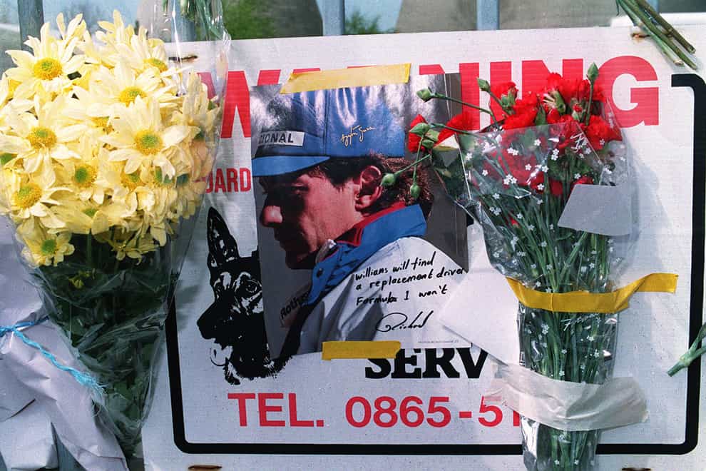 Senna died at the Imola racetrack in Italy in 1994