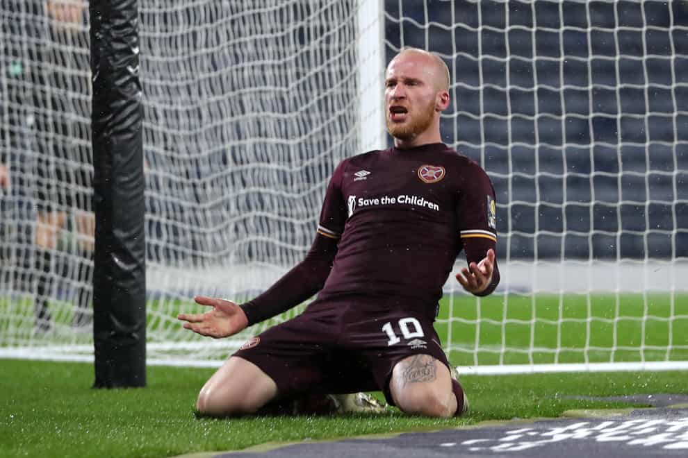 Liam Boyce sent Hearts into the Scottish Cup final