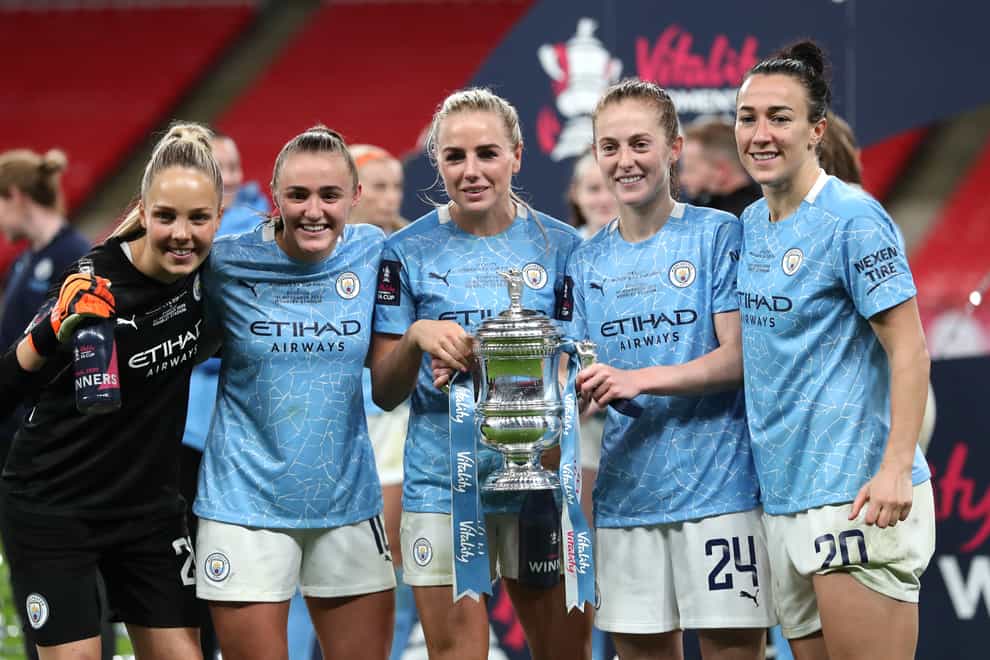 Manchester City lifted the Women's FA Cup