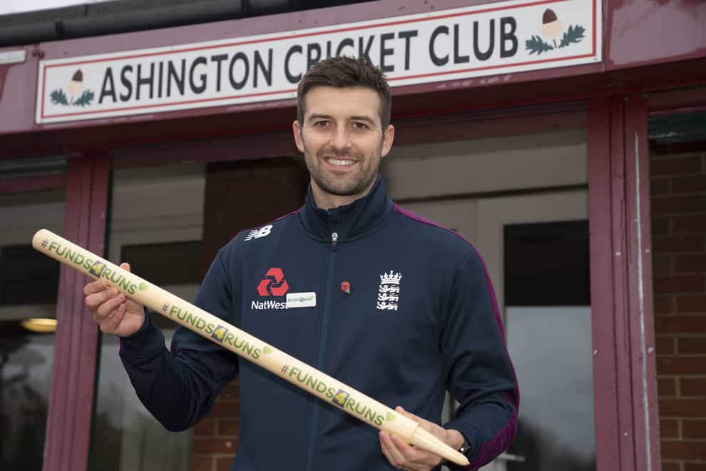 Mark Wood was speaking at the launch of the £1million #Funds4Runs investment from ECB and LV= General Insurance which will support areas of recreational cricket impacted by COVID-19 (Owen Humphreys/PA)