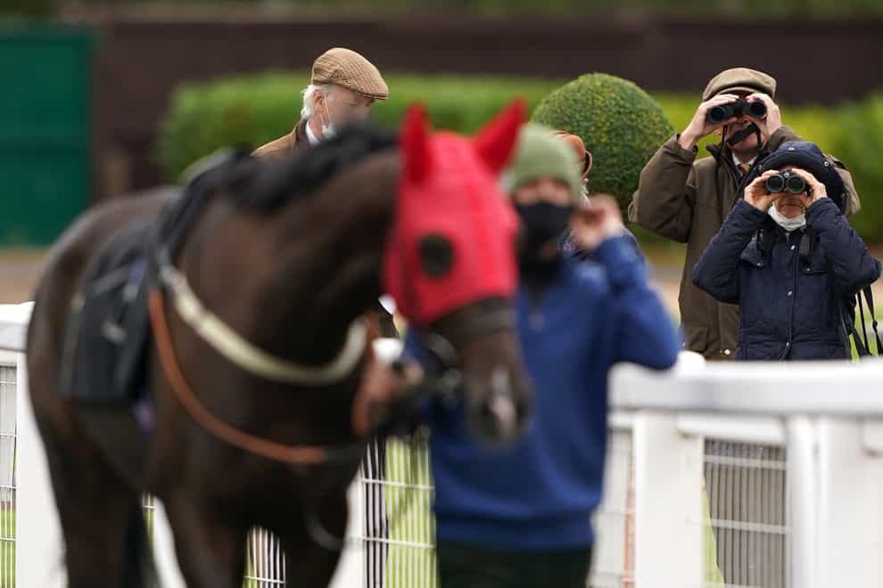 Owners watch their horses at Nottingham